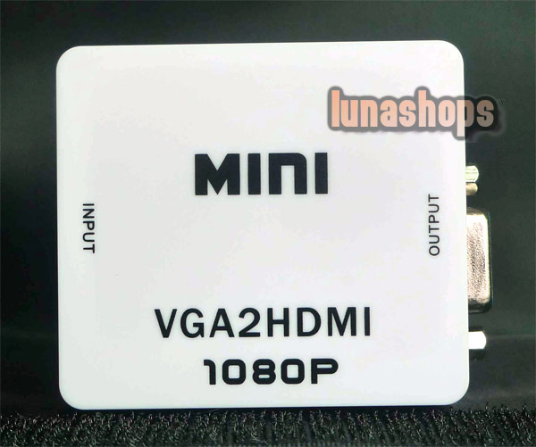 HDV-M600 Mini VGA to HDMI Up Scaler 1080P Converter Adapter Box