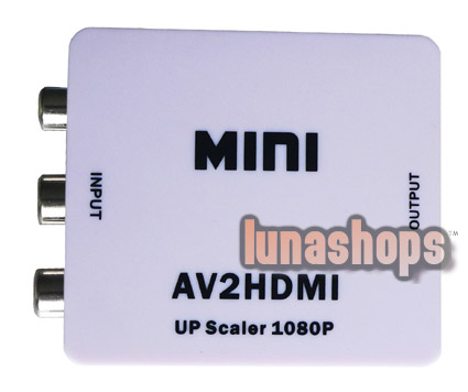 HDV-M615 MINI av to hdmi up scaler 1080P/720P(scaler) Converter Adapter Box