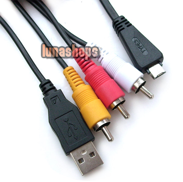 For Sony DSC-W350 DSC-W380 VMC-MD3 USB AV Cable