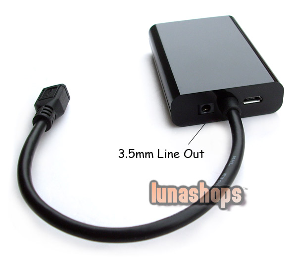 Micro USB Male To VGA Female projector MHL Cable Adapter For HTC Flyer Galaxy S2 i9000