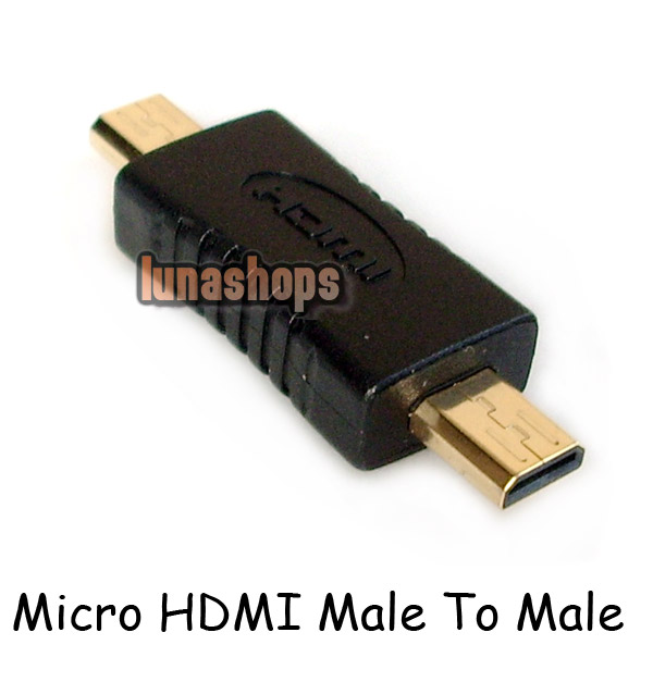 Micro HDMI Male To Male Connector Adapter For Motorola MB810 Droid X EVO 4G