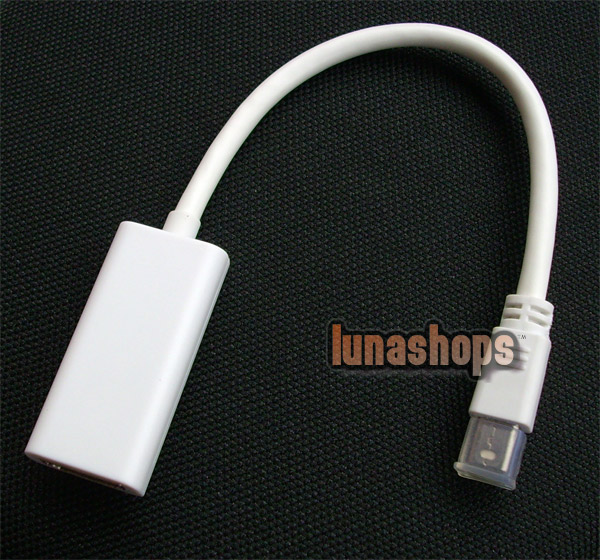 Macbook Mini DP DisplayPort to HDMI Female Audio video Cable for HDTV 720p 1080p