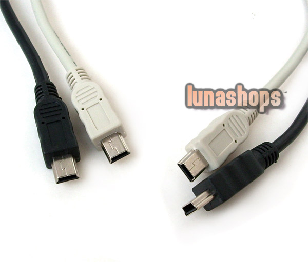 Mini USB B 5pin 5 pin T male to male M/M USB cable cord 