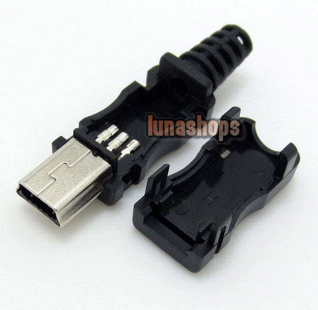 1pcs Mini USB USB-2.0B Soldering Adapter Plug For Diy Custom Handmade LGZ-A05