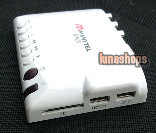 Manytel MP001-RM BoxchipF16 2.5" SATA HD 1080P HDD Media Player with SD/USB/VGA/AV Portable