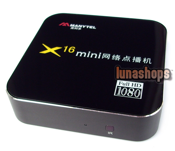 Manytel X16-1185 Mini 1080P Full HD HDMI WIFI RJ45 TV AV Set Top Box Media Player 