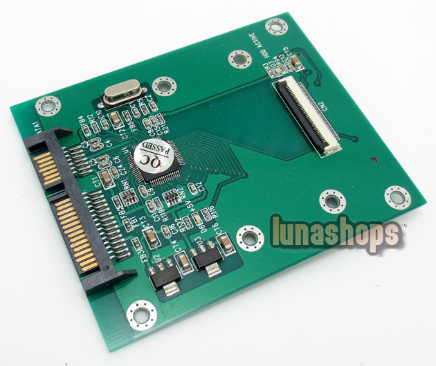 40pin 1.8" CE / ZIF SSD HDD Convert to 22pin SATA Adapter Card Converter + ribbon
