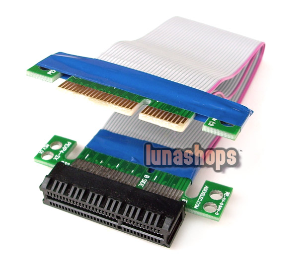PCI-E Express 4X Riser Card Extender Extension Male To Female Cable