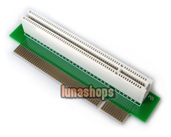 Desktop PCI 32Bit Extender 90 Degree Left Riser Expansion Bus Slot Board Card Adapter