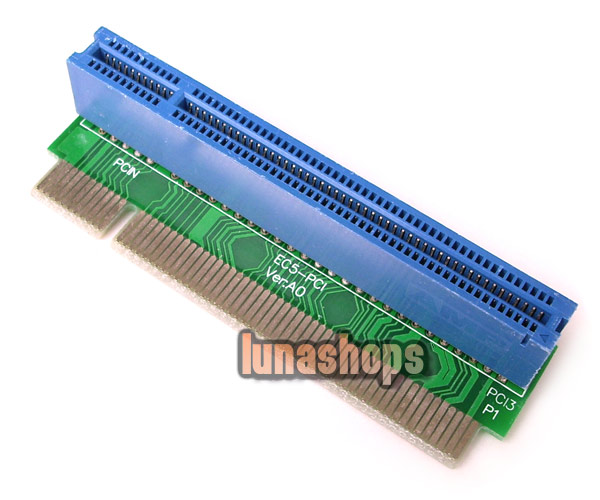 Desktop PCI 32Bit Extender 90 Degree right  Riser Expansion Bus Slot Board Card Adapter