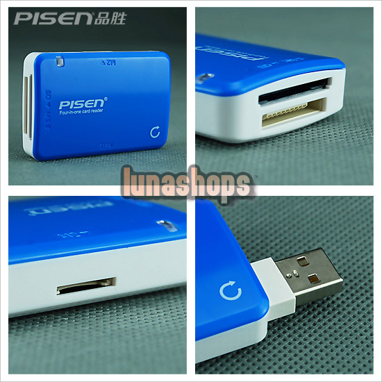 Pisen 4-IN-1 USB 2.0 MEMORY CARD READER FOR MS Pro Duo