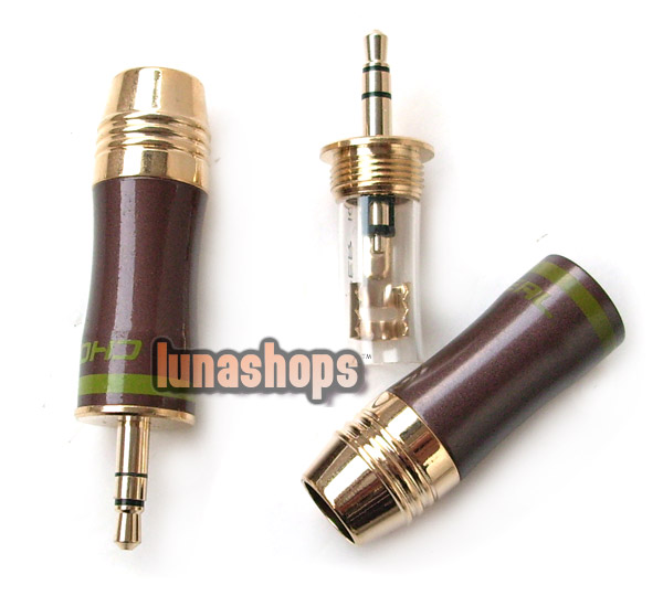 24K Gold Plated 3.5mm QW-455 Male Plug Adapter Choseal