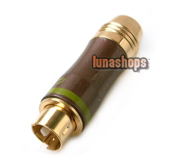 1 pcs Choseal 4pin S-video Plug Connector Gold Plated Adapter