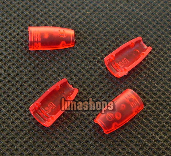 Red Cover For Shure SE535 SE425 SE315 SE215 Earphone Upgrade Cable Male Plug Pins 