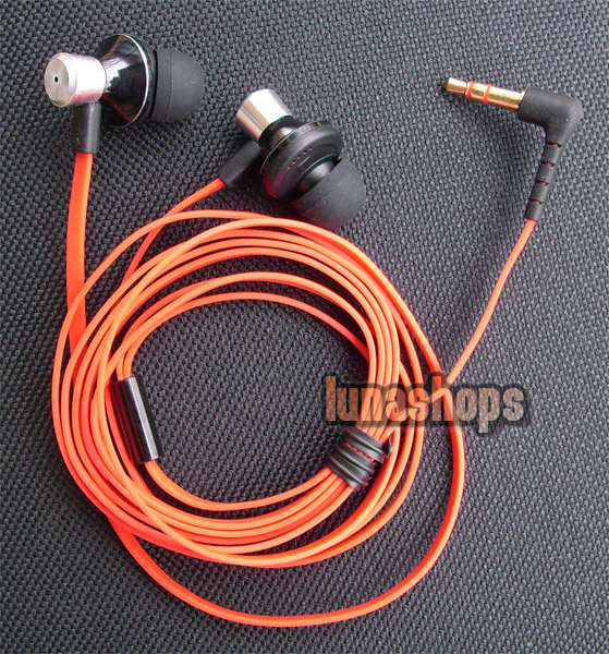 DIY Red Cable Headphones MDR-EX100 Earbud Stereo Bass Earphone For psv