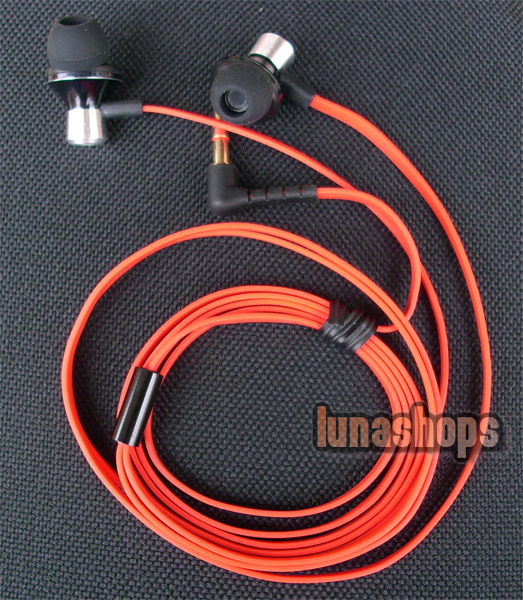 DIY Red Cable Headphones MDR-EX100 Earbud Stereo Bass Earphone For psv