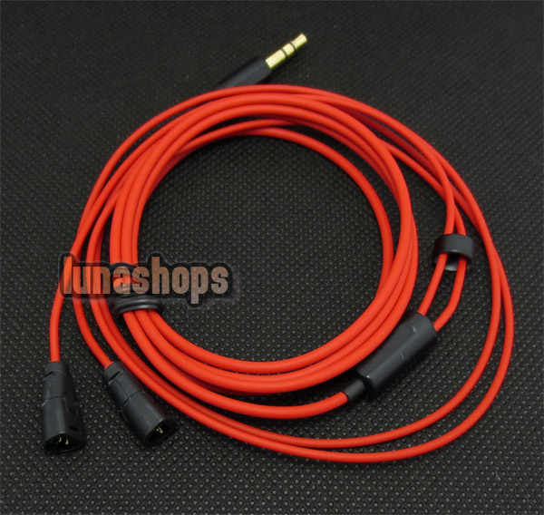 1.2m Custom Handmade Cable For   Sennheiser IE8 IE80 earphone headset Red Limited