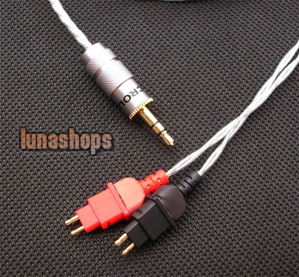 DIY Hifi Silver updated Cable for Sennheiser HD580 HD600 HD650 Headphone Headset