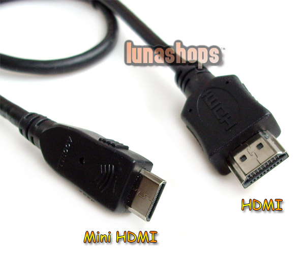 50cm Universal Mini HDMI to HDMI Digital Video Cable for Sony Camera 1080P etc.