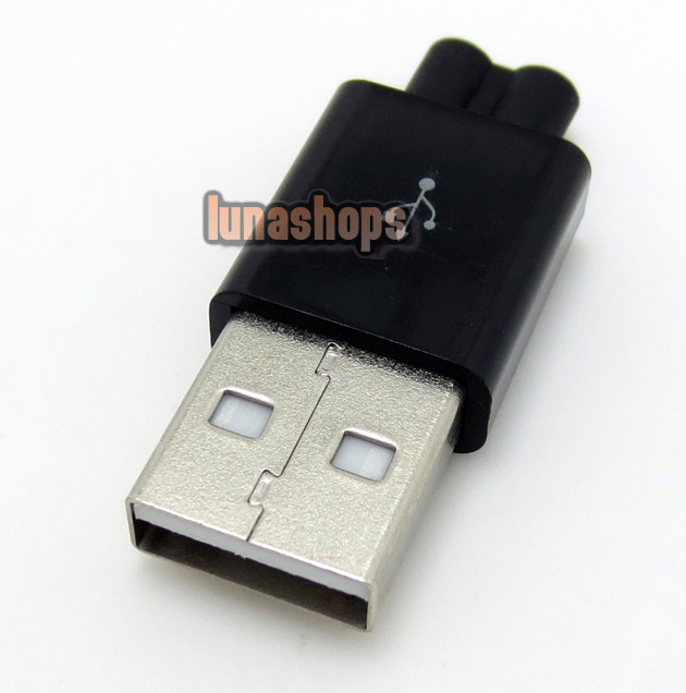 1pcs USB 2.0B Male Soldering Adapter With shell For Diy Custom LGZ-A85
