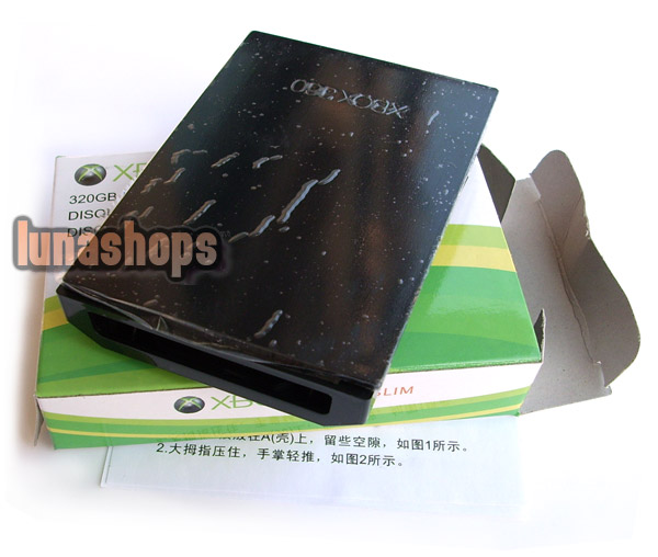 Hard Disk Drive Case Only HDD HD Case Shell Box for Microsoft XBOX360 Slim 250GB
