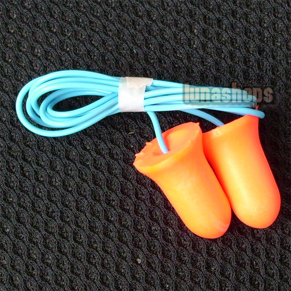 Quiet Down Filled Ear Plugs max-1 Pre-shaped CORDED Foam Earplugs