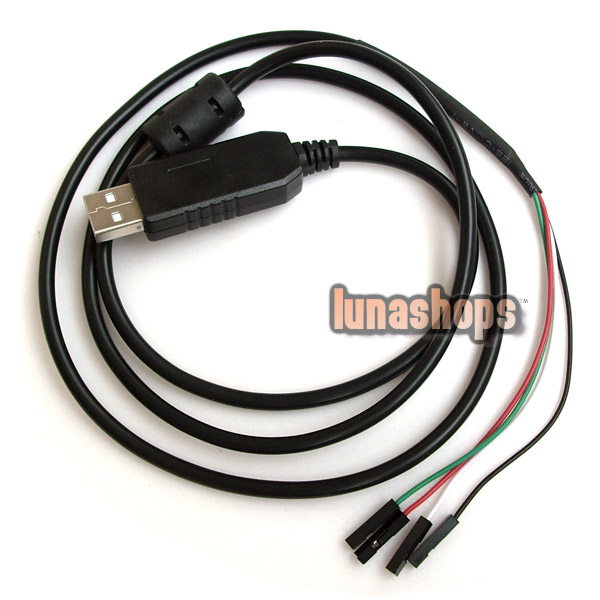 PL2303HX USB To TTL COM Module Converter Adapter Flash Professional Cable With Magnet Ring