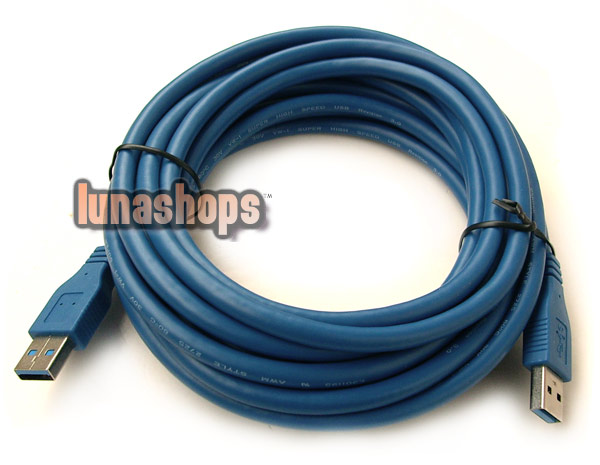 500cm USB 3.0 AM Male to Male Extension Cable