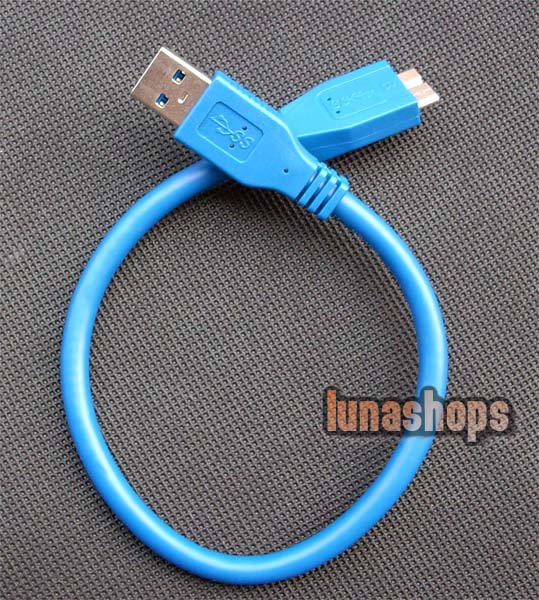 30cm USB 3.0 Male Type A to Micro B Plug Super-Speed Cable Adapter Converter