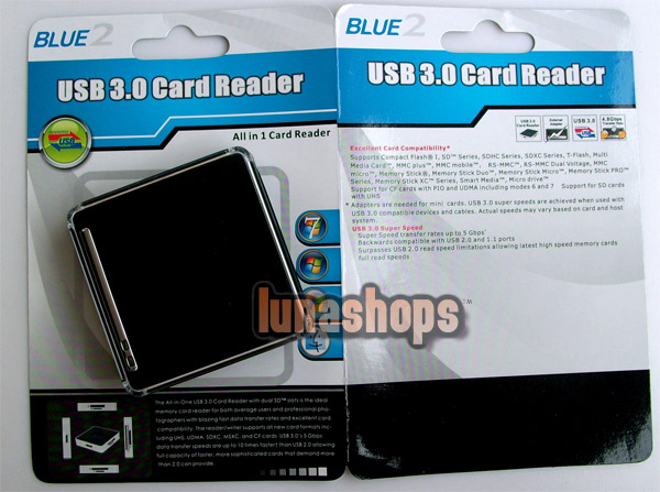 USB 3.0 All in 1 Flash Memory Card Reader Micro SD M2 MS XD M2 Compatible PC Mac