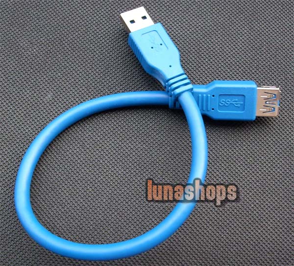30cm USB 3.0 AM Male to Female Extension Cable