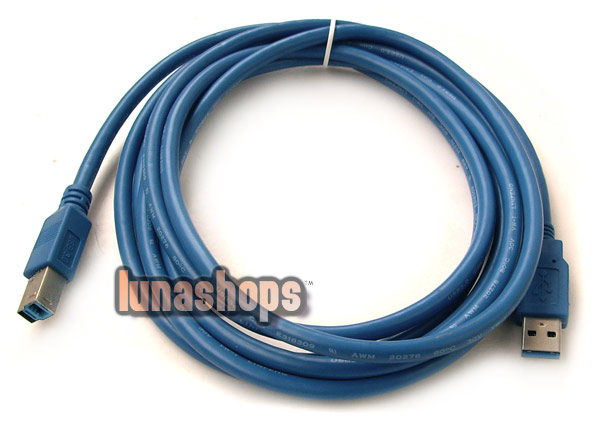 300cm USB 3.0 Type A/B male Super-speed cable for printer scanner modem digital camera