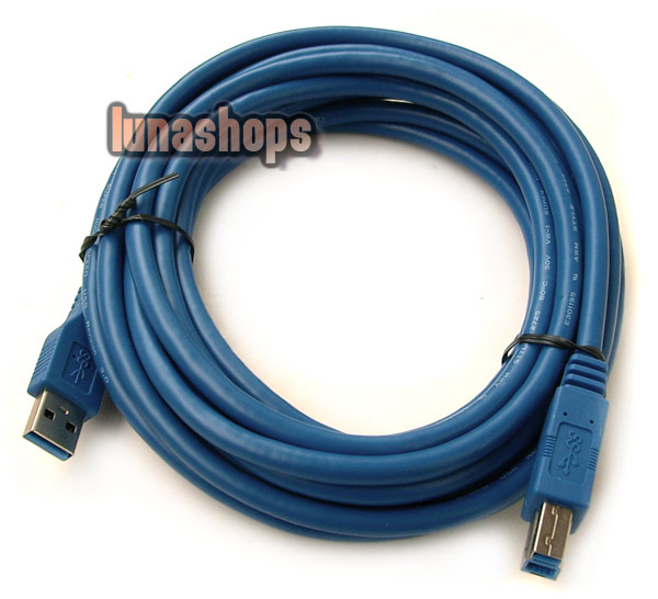 500cm USB 3.0 Type A/B male Super-speed cable for printer scanner modem digital camera
