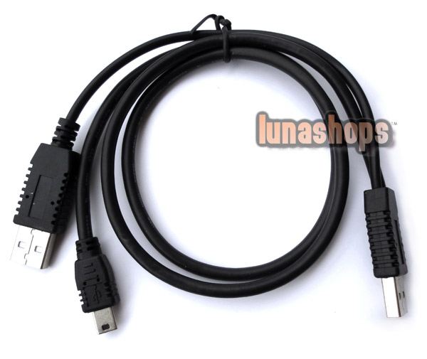 USB A Male to Male Mini B 4 Pin M-M Cable + Power Supply 