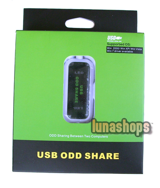 USB ODD SHARE Sharing DVD ROM Between 2 Computers USB Data Male To Male Cable Adapter