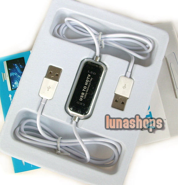USB To HDTV 1080P Memory Play USB Direct Output high definition Movies Male To Male Adapter Cable