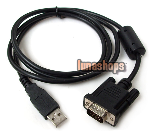 USB Male To VGA 15 pins Male Adapter Cable