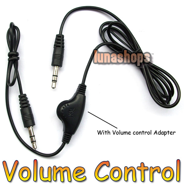 3.5mm male to male cable volume control