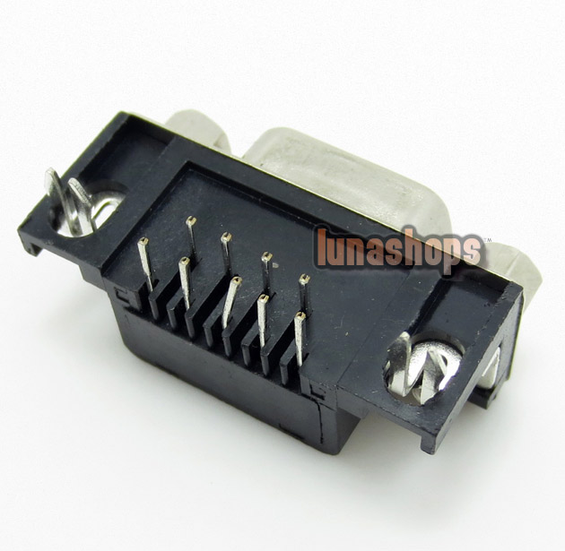 1pcs 9 Pin RS232 Series Female Soldering Adapter For Diy Custom LGZ-R22