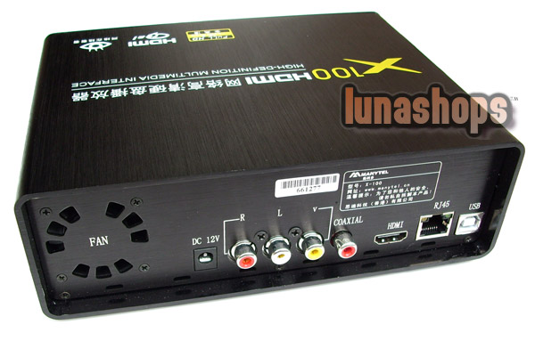 Manytel X100 1080P Full HD HDMI WIFI RJ45 Coaxial TV Set Top Box Media Player 