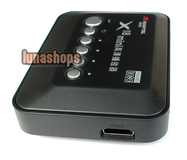 Manytel X-18 mini HD USB HDMI SD/MMC USB YPbPr AC Player Full 1080p