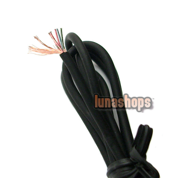 90cm 6pins with Shield layer Copper OCC Signal   Wire Cable For DIY cable