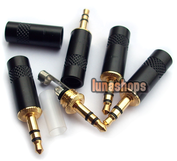 Lequn 3.5mm Plug Gold Plated solder type Adapter
