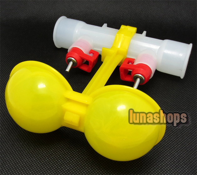 1pcs For Poultry Farm Chicken/ Duck Water Feeder Dual Nipples Waterer Drinkers 