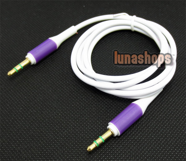 3 Color for choosing 3.5mm male to Male Audio Cable 100cm Car AUX AMP JD17